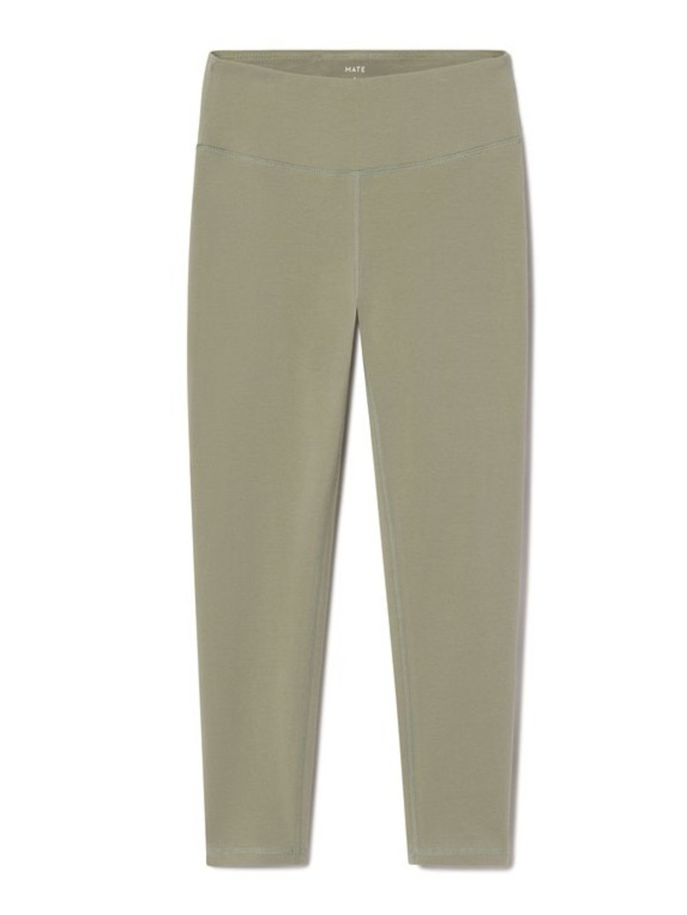 Mate The Label Organic Sage Green Midi Leggings - Size Medium